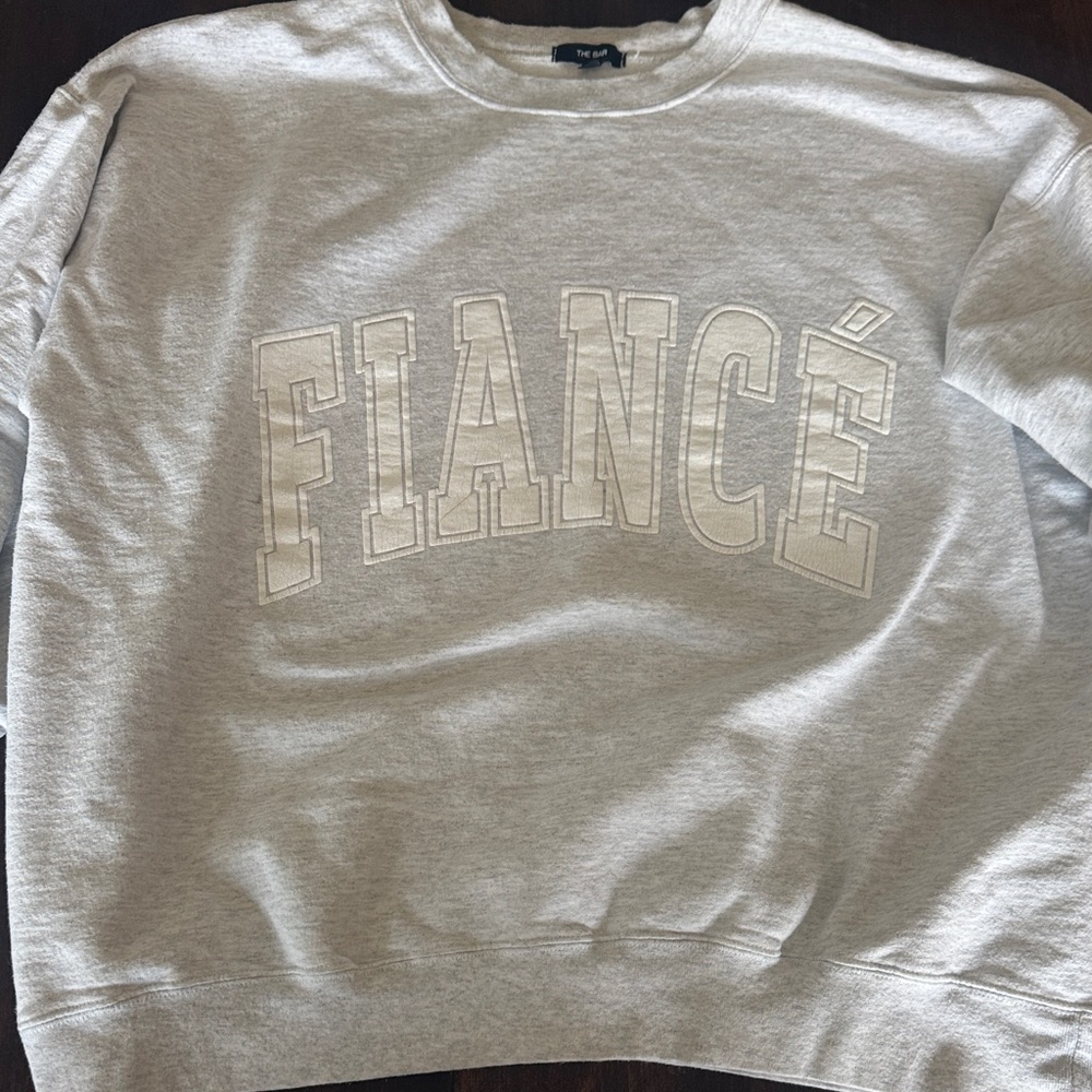 The Bar Light Gray Crewneck Sweater